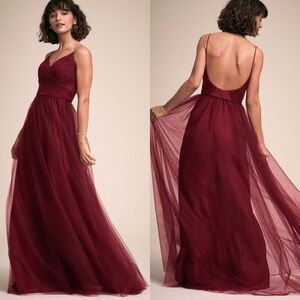 Anthropology Burgundy Evening Gown size 4
